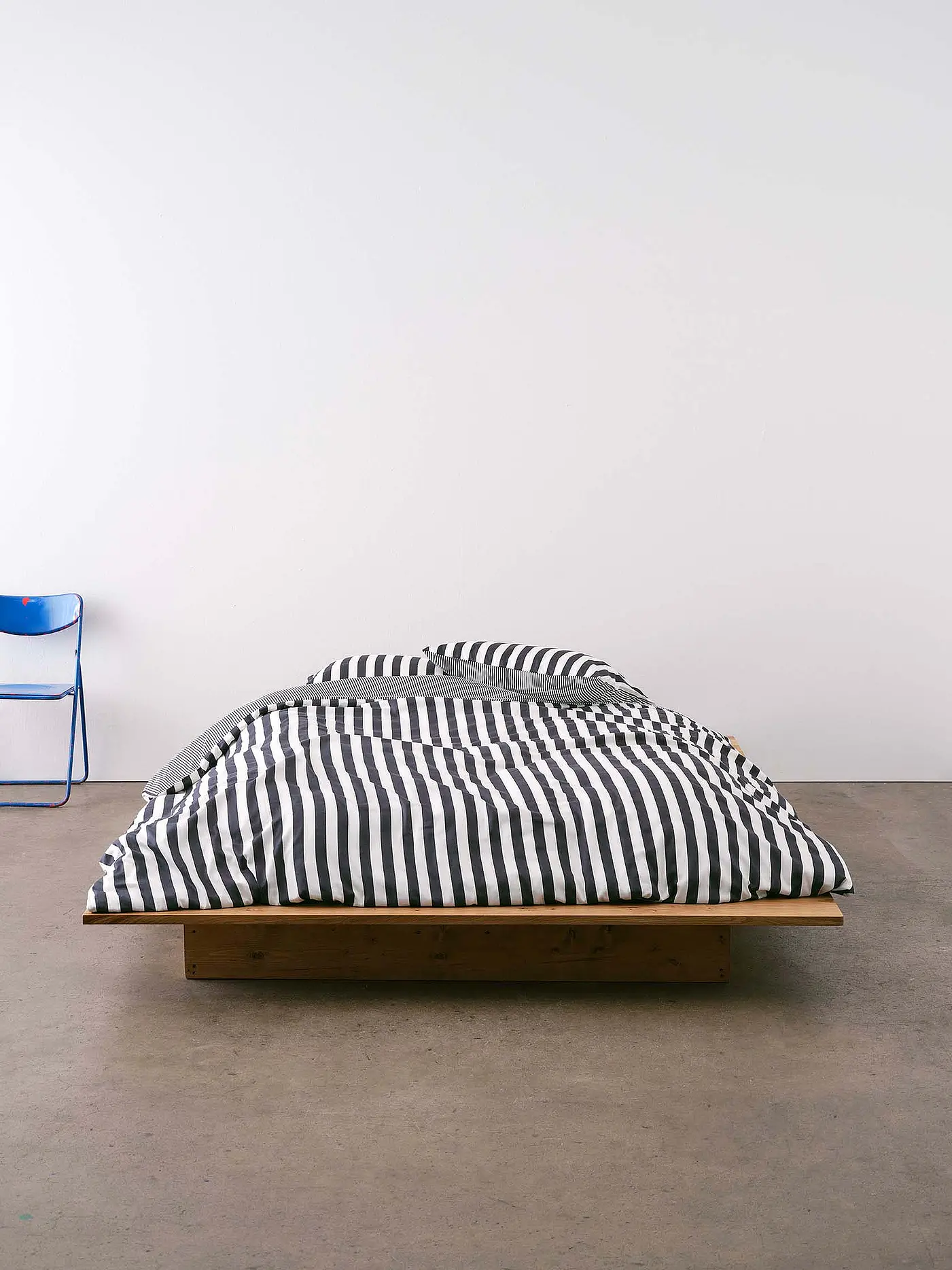 MARC O'POLO HOME | Satin Bettwäsche CLASSIC STRIPE 70x90cm/140x200cm Rose Smoke | dunkelblau